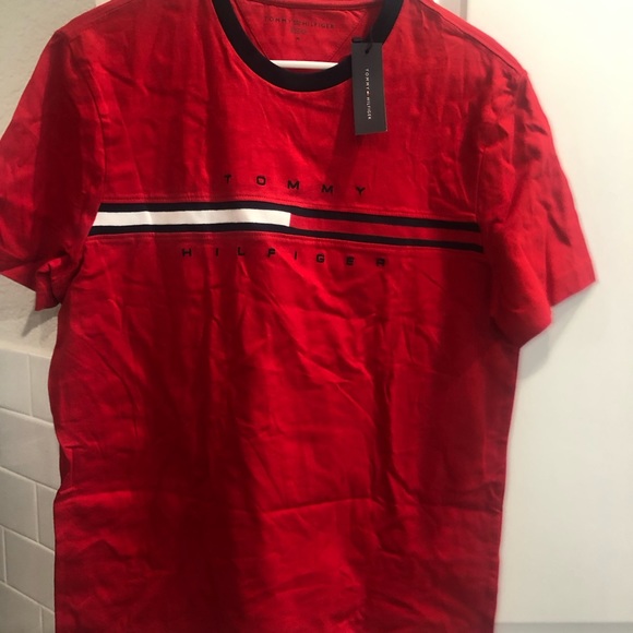 Tommy Hilfiger Mens T-Shirt Crewneck Solid Tee Classic Fit Short Sleeve Size M - Picture 2 of 4